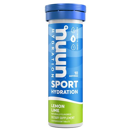 Nuun Hydration Sport Electrolyte Drink Tablets Lemon Lime