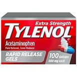 Tylenol Extra Strength Acetaminophen Rapid Release Gels, 100 ct 