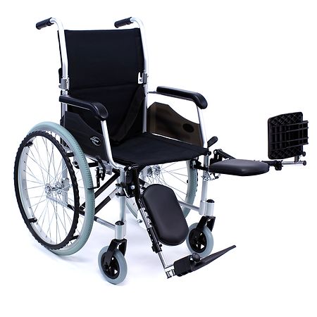 Karman Ultra Lightweight Wheelchair with Elevating Legrest Seat 18x16 Silver