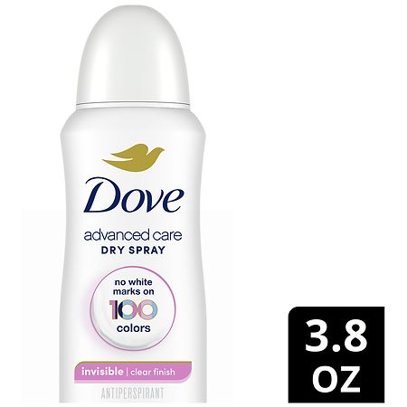 Dove Invisible Dry Spray Antiperspirant Deodorant Clear Finish 2024