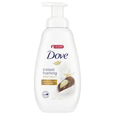 Dove Shower Foam Body Wash Shea Butter with Warm Vanilla 13.5 oz