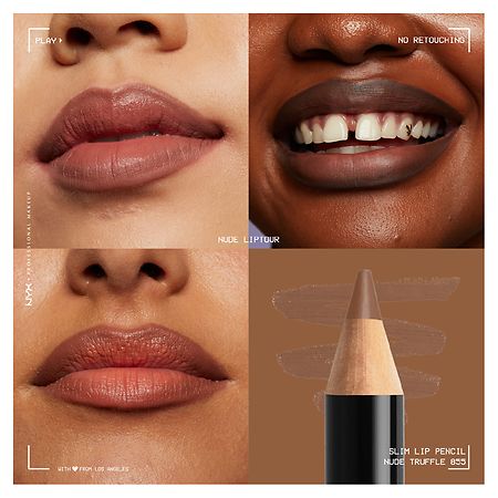 Nyx Professional Makeup Slim Lip Pencil Creamy Long-Lasting Lip Liner, Nude  Truffle | Walgreens