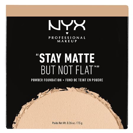 NYX Professional Makeup Stay Matte But Not Flat Pressed Powder Foundation,  Medium Beige | Walgreens