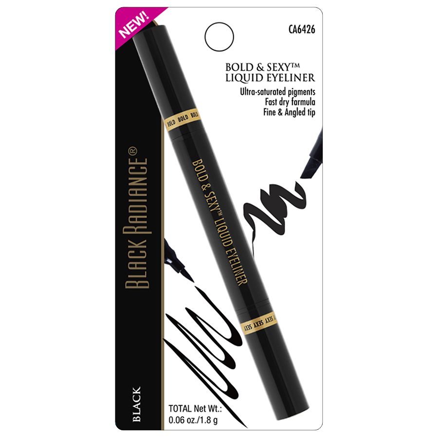 Black Radiance Bold & Sexy Liquid Eyeliner, Black CA6426 - 1.8 g