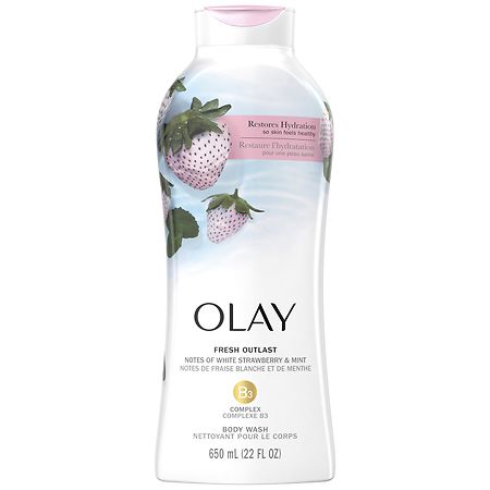 Olay Fresh Outlast Body Wash Notes of White Strawberry & Mint
