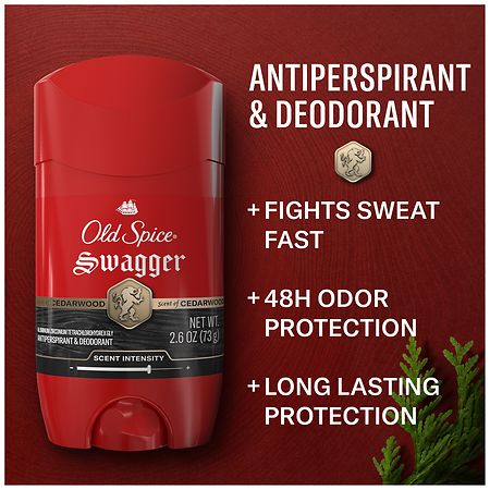 【10本】Old Spice Swagger Cedarwood 73g Old Spice Swagger, Invisible Solid Antiperspirant & Deodorant for