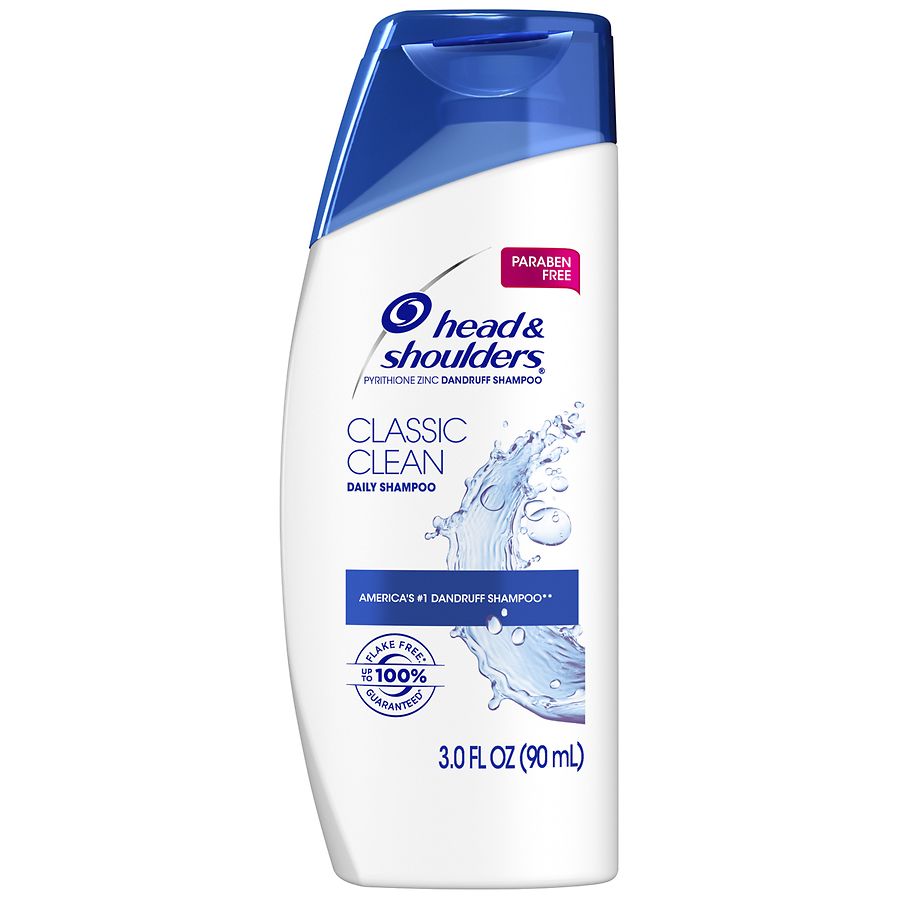 Head & Shoulders Classic Clean Daily-Use Anti-Dandruff Paraben Free Shampoo, Travel Size