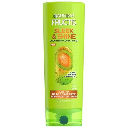Garnier Fructis Sleek & Shine Fortifying Conditioner for Frizzy, Dry Hair