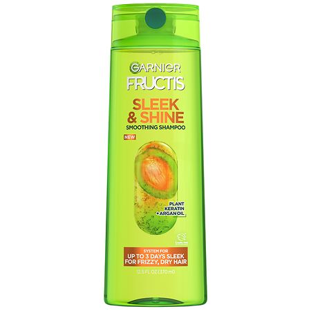 Garnier Fructis Sleek & Shine Fortifying Shampoo for Frizzy, Dry Hair