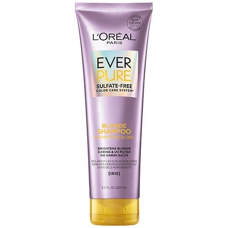kompression træt af Modtagelig for L'Oreal Paris Everpure Sulfate Free Blonde Shampoo with Iris | Walgreens
