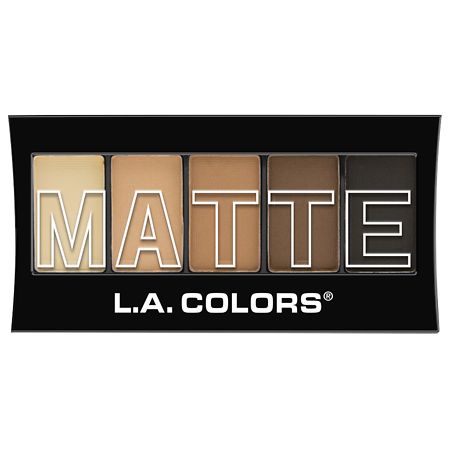 L.A. Colors 5 - color Matte Eyeshadow, Brown Tweeed