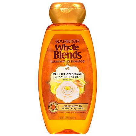 Garnier Whole Blends Illuminating Shampoo with Moroccan Argan & Camellia Oil Extracts
