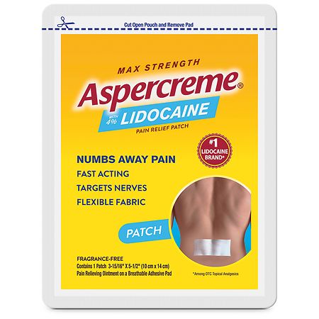 UPC 041167058473 product image for Aspercreme Lidocaine Max Strength Patch Odor Free - 1.0 ea | upcitemdb.com