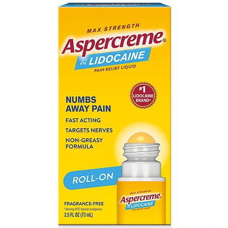 Aspercreme Lidocaine Roll-On Fragrance Free