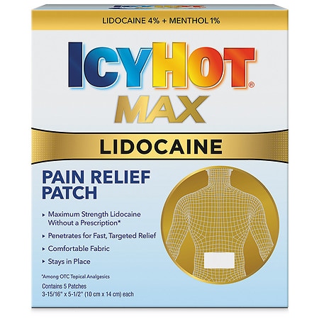Icy Hot Max Lidocaine Plus Menthol Patches