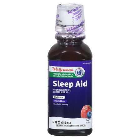 Walgreens Sleep Aid Liquid Berry