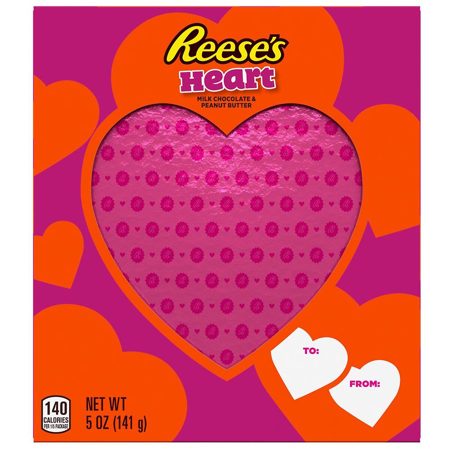Photo 1 of Peanut Butter Heart, Valentine's Day Candy, Gift Box Milk Chocolate&