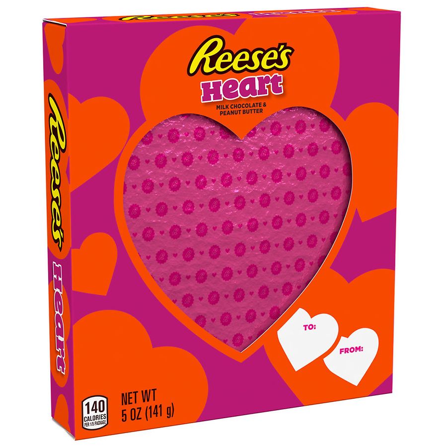 Photo 1 of Peanut Butter Heart, Valentine's Day Candy, Gift Box Milk Chocolate&