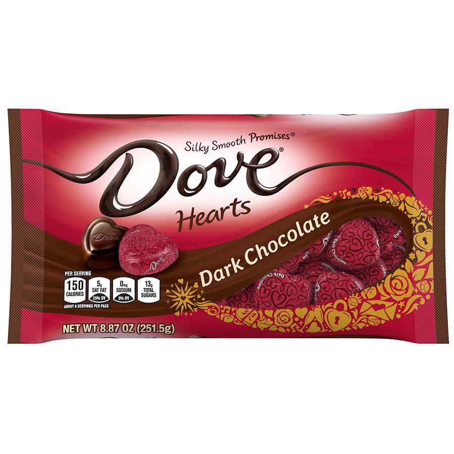 Photo 1 of  5 Pack Promises Valentine's Day Dark Chocolate Candy Hearts
