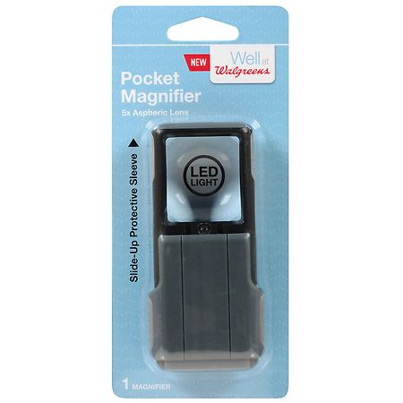 Walgreens Pocket 5X LED Magnifier With Sleeve