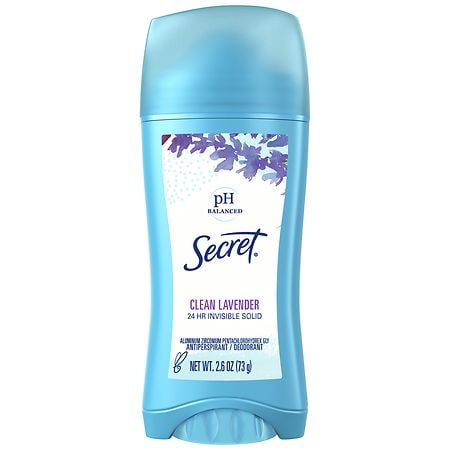 Secret Invisible Solid Antiperspirant Deodorant Clean Lavender