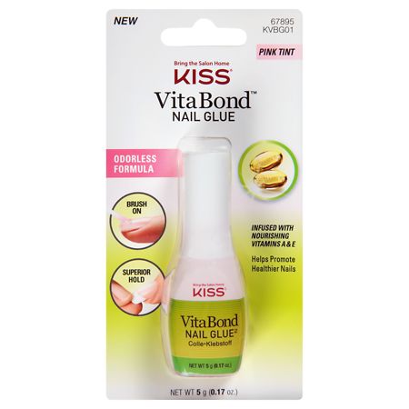 Kiss Vitabond Nail Glue Pink | Walgreens