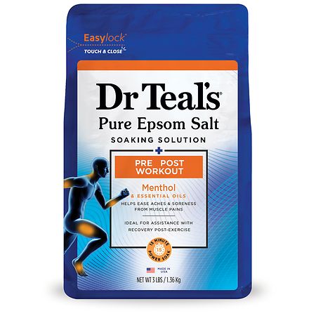 Dr. Teal's Pure Epsom Salt Soaking Solution Menthol & Essential Oils