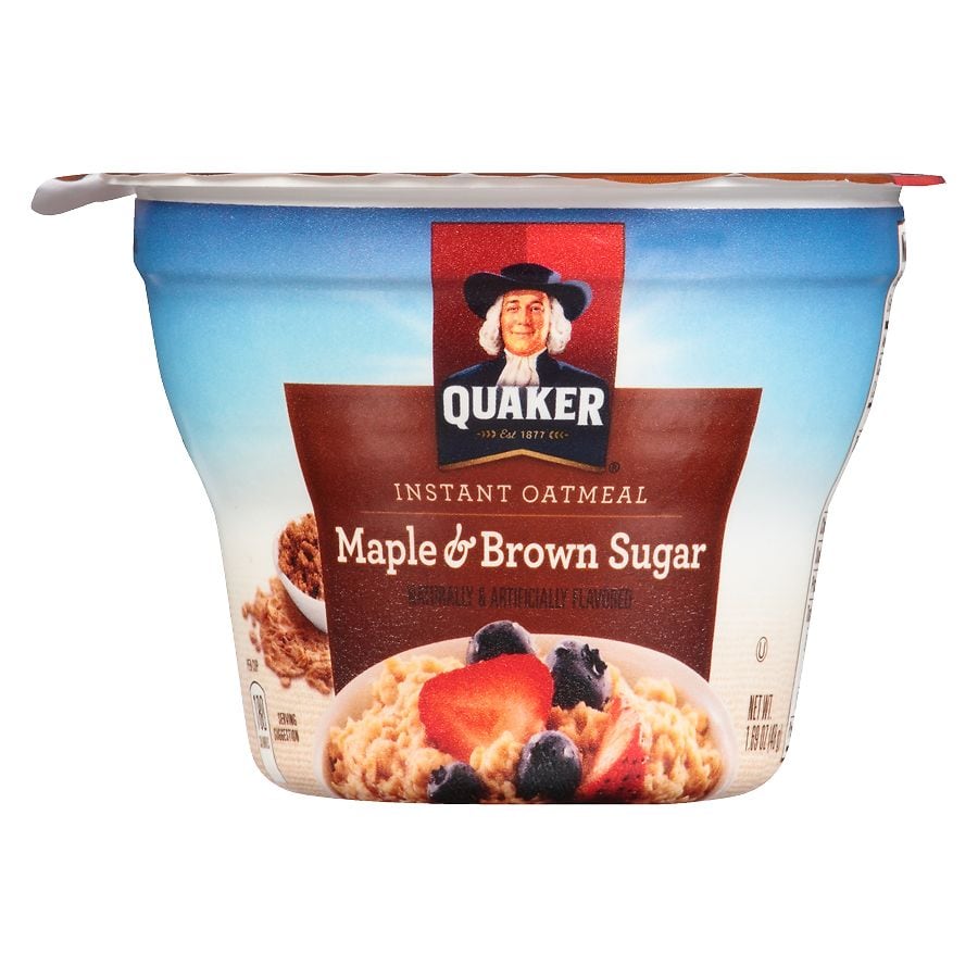 Quaker Oats Instant Oatmeal Cup Maple Brown Sugar