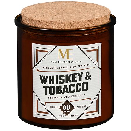 Modern Expressions Scented Candle Whiskey & Tobacco