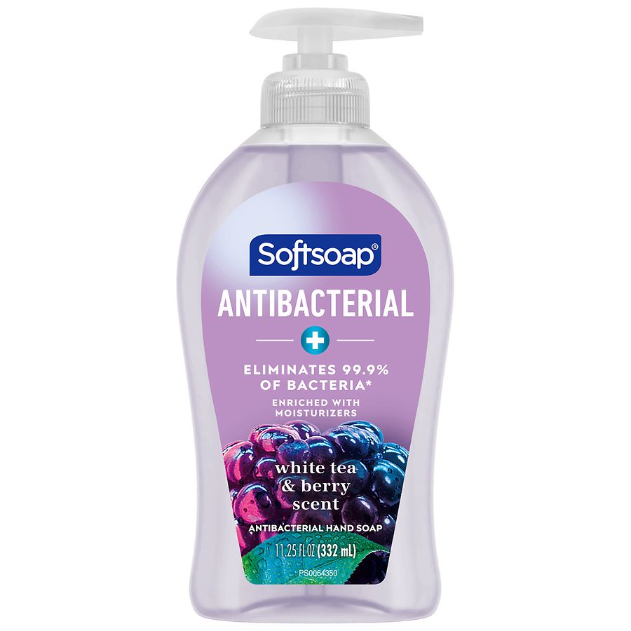 Softsoap Antibacterial Liquid Hand Soap Pump White Tea & Berry