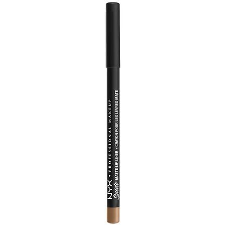 NYX Professional Makeup Suede Matte Lip Liner Velvet Soft Vegan Lip Pencil - London