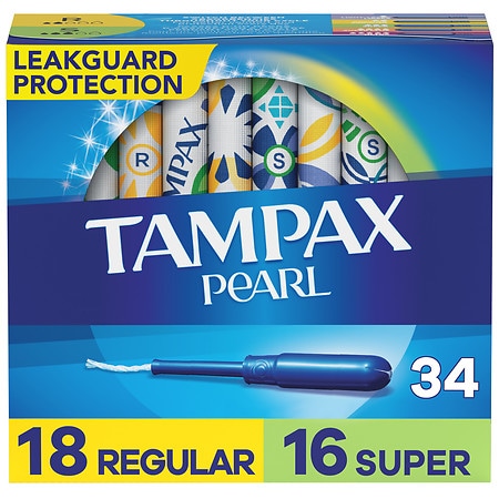 Tampax Pearl Tampons, Multipack Unscented, Regular/Super | Walgreens
