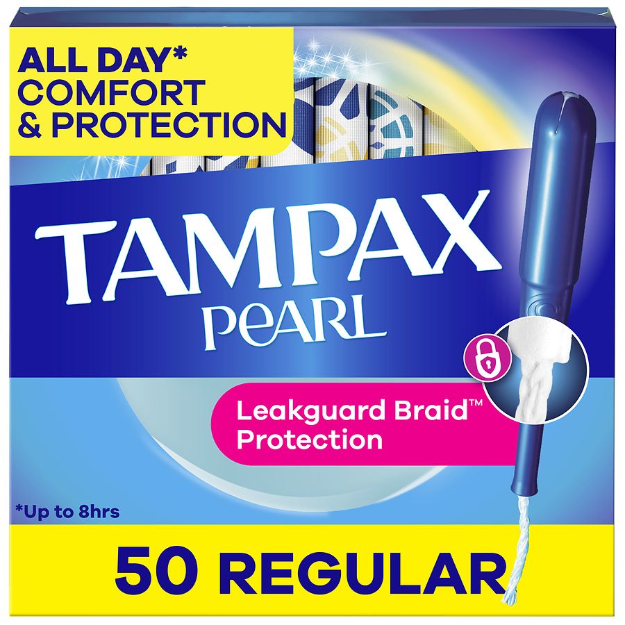 Tampax Pearl Tampons with LeakGuard Braid No Scent