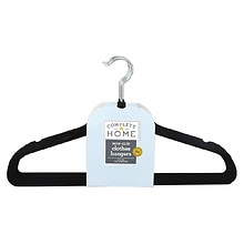 HOUSE DAY Black Plastic Hangers 100 Pack, Plastic Clothes Hangers