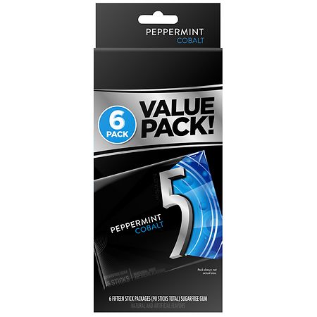 UPC 022000116727 product image for Five Peppermint Cobalt Sugarfree Gum Cobalt - 15.0 ea x 6 pack | upcitemdb.com