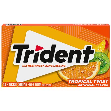 UPC 012546011112 product image for Trident Sugar Free Gum Tropical Twist - 14.0 ea | upcitemdb.com