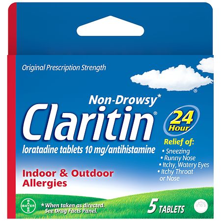 UPC 041100803177 product image for Claritin Non-Drowsy Indoor & Outdoor Allergy Tablets - 5.0 ea | upcitemdb.com
