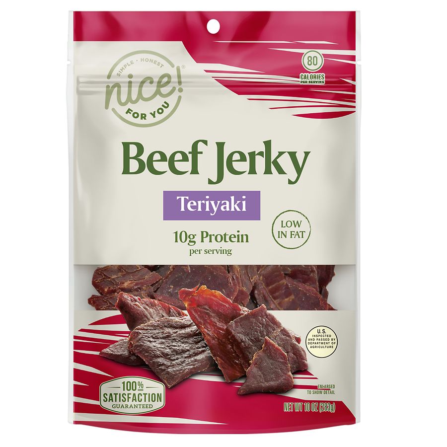 Nice! For You Beef Jerky Teriyaki