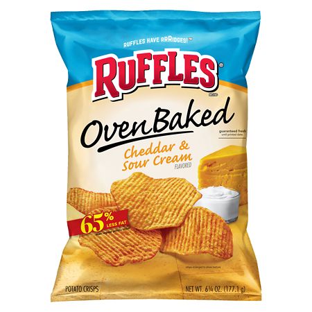 Ruffles Baked Potato Chips Cheddar & Sour Cream