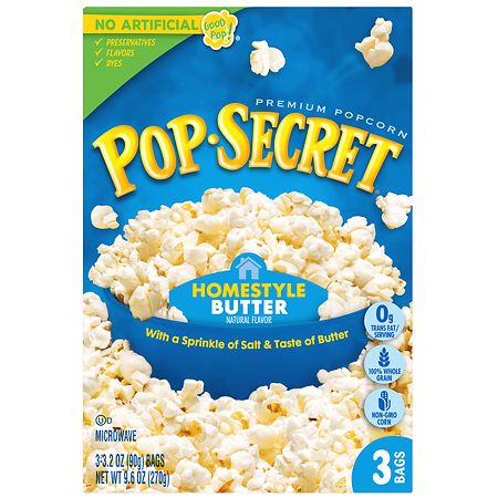 Pop Secret Homestyle Butter Microwave Popcorn Homestyle Butter