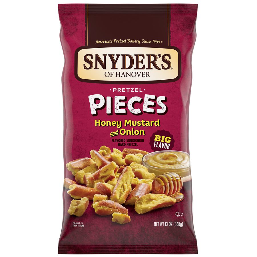 Snyder's Pretzel Pieces Honey Mustard and Onion | Walgreens