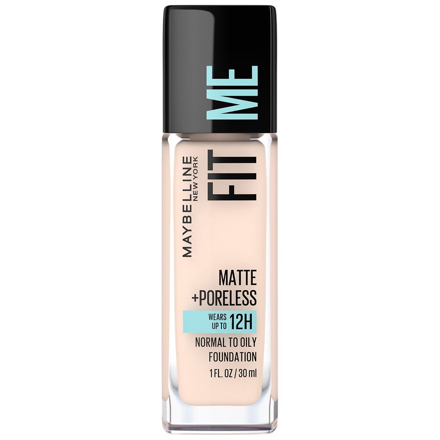 Maybelline Fit Me Matte + Poreless Liquid Foundation, Fair Porcelain