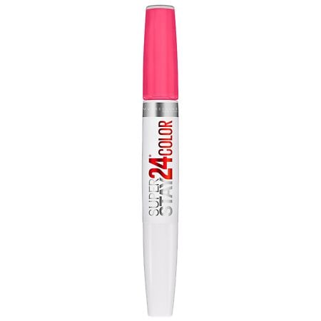 On Long Lipstick, Pink | Lasting 24 SuperStay Liquid Walgreens Goes Maybelline 2-Step