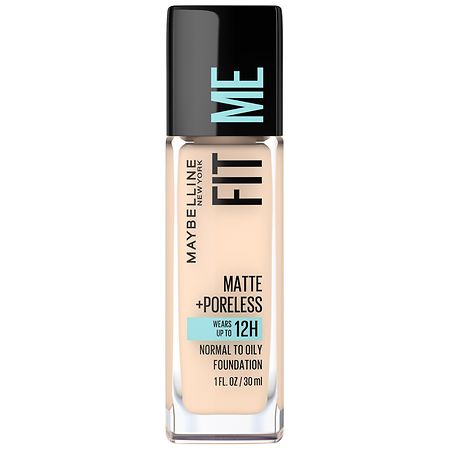 Maybelline Fit Me Matte + Poreless Liquid Foundation Makeup  128 Warm Nude  1 fl oz