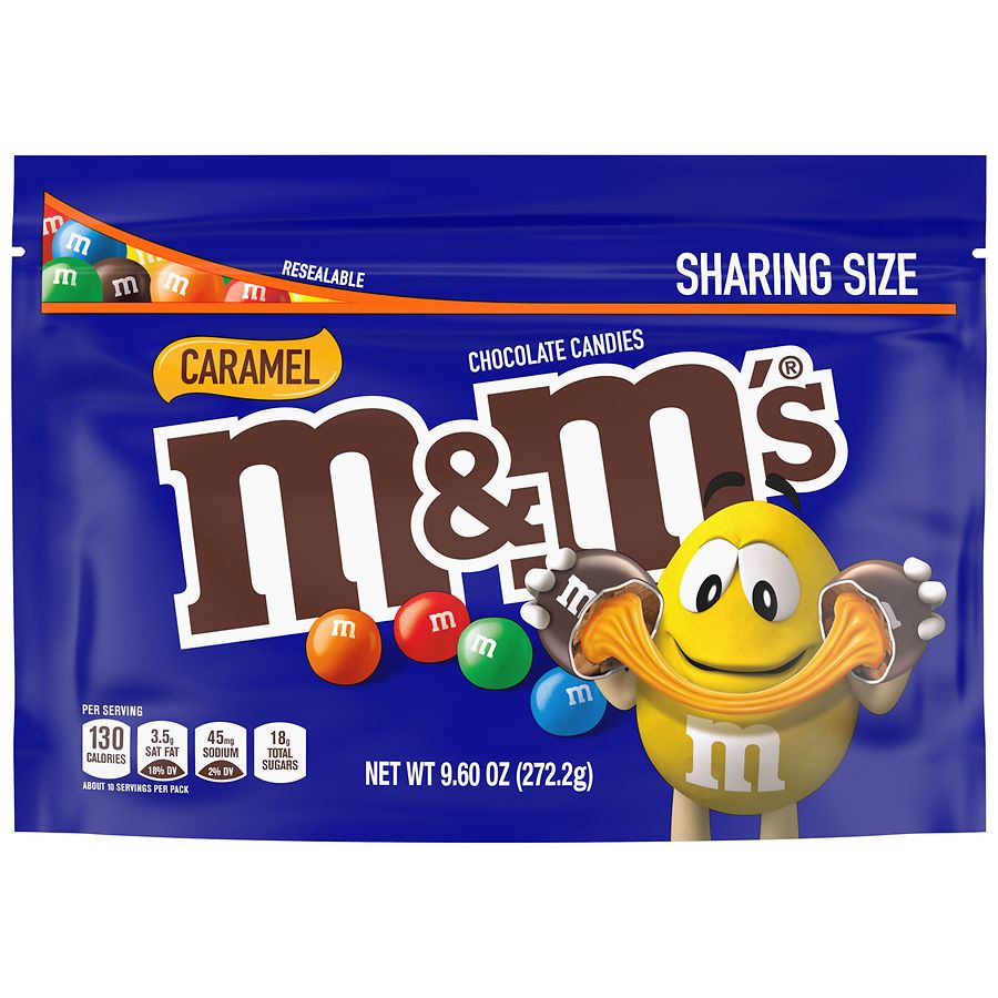 M&M's Caramel Milk Chocolate Candy, Sharing Size Caramel Chocolate
