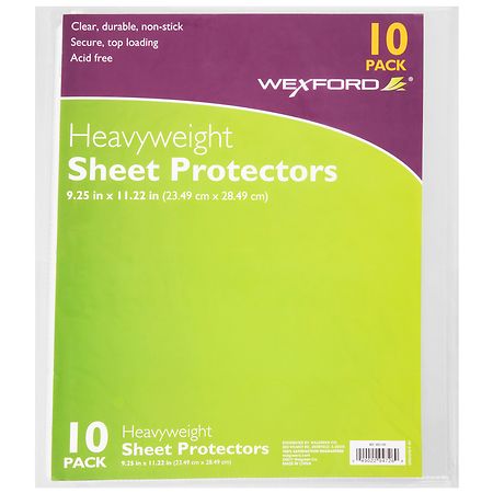 Wexford Heavyweight Sheet Protectors Clear