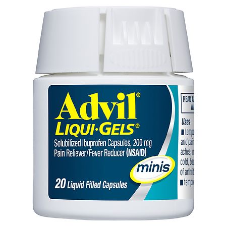 Advil Liqui-Gels Minis Ibuprofen  Pain Reliever & Fever Reducer