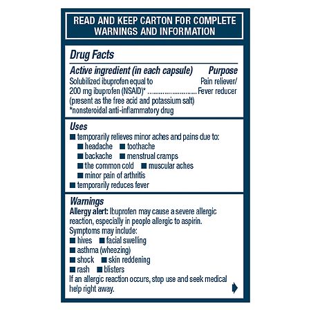 Advil Liqui-Gels Minis Ibuprofen  Pain Reliever & Fever Reducer