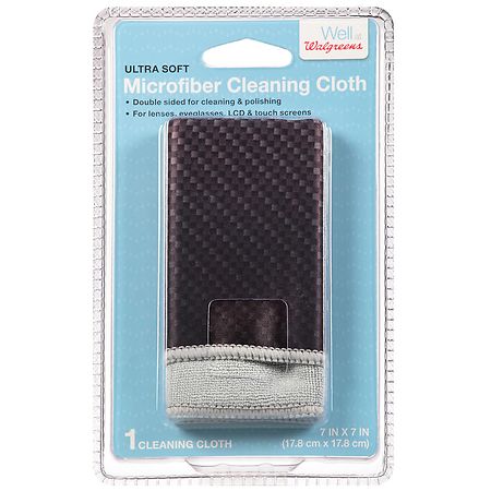 Walgreens Double-Sided Cleaning Cloth Black