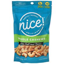 Nice! Whole Cashews Sea Salt and Pepper | Walgreens